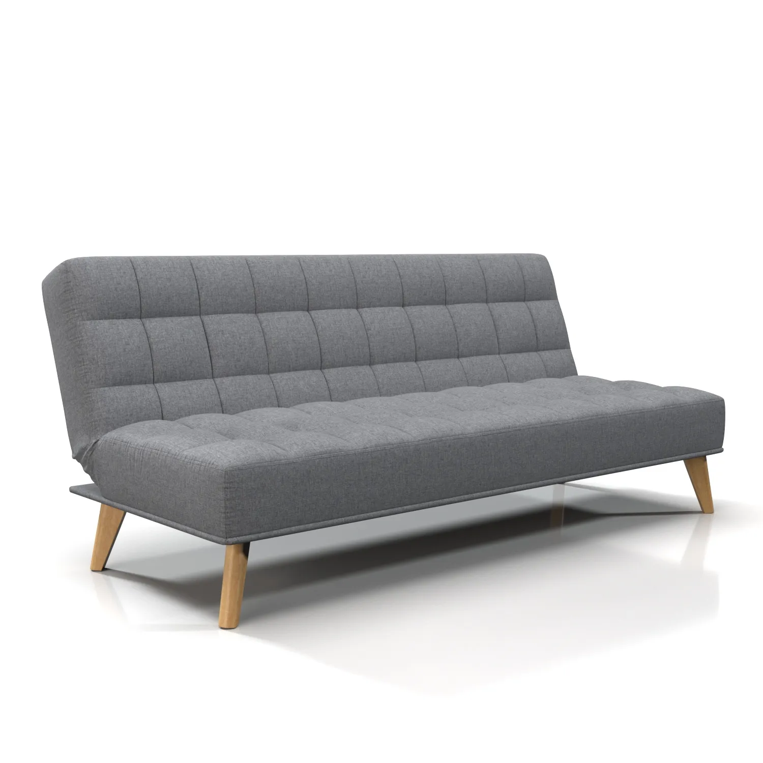 Carson Fabric Convertible Sofa Futon PBR 3D Model_01